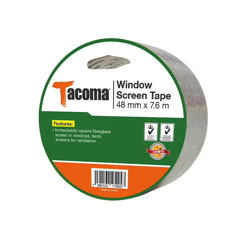 +TAPE WINDOW SCREEN TACOMA 48MMX7.6M SILVER